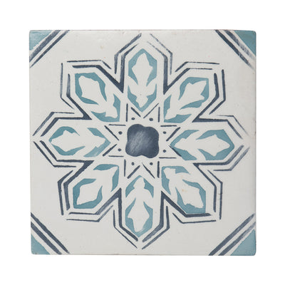 Duquesa Lisbon Deco 4-5/8X4-5/8 Acqua Matte
