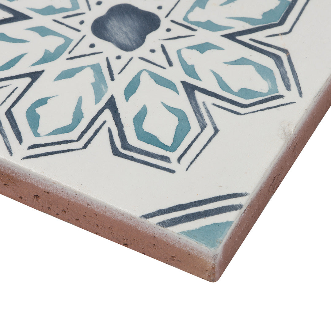 Duquesa Lisbon Deco 4-5/8X4-5/8 Acqua Matte