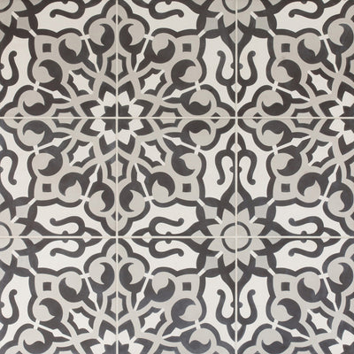 Duquesa Fatima Deco 8X8 Blanc Noir Matte