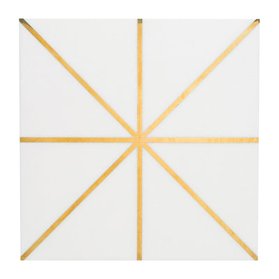 Ellington Carlyle Deco 12X12 Cotton/Brass Honed