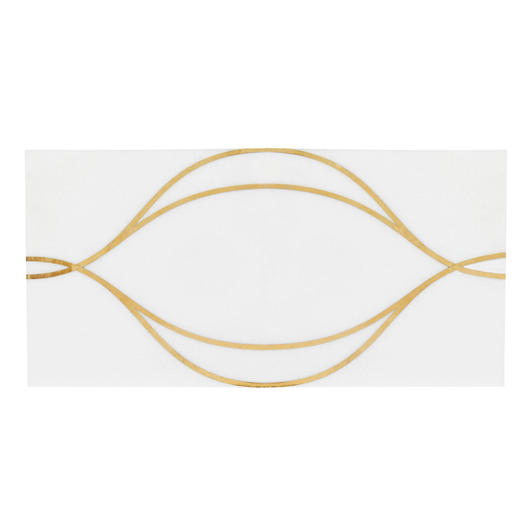 Ellington Swing Deco 6X12 Cotton/Brass Polished