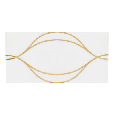 Ellington Swing Deco 6X12 Cotton/Brass Polished