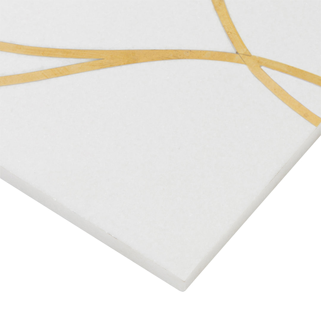 Ellington Swing Deco 6X12 Cotton/Brass Polished