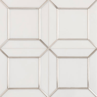 Ellington Empire Deco 12X12 Cotton/Steel Honed