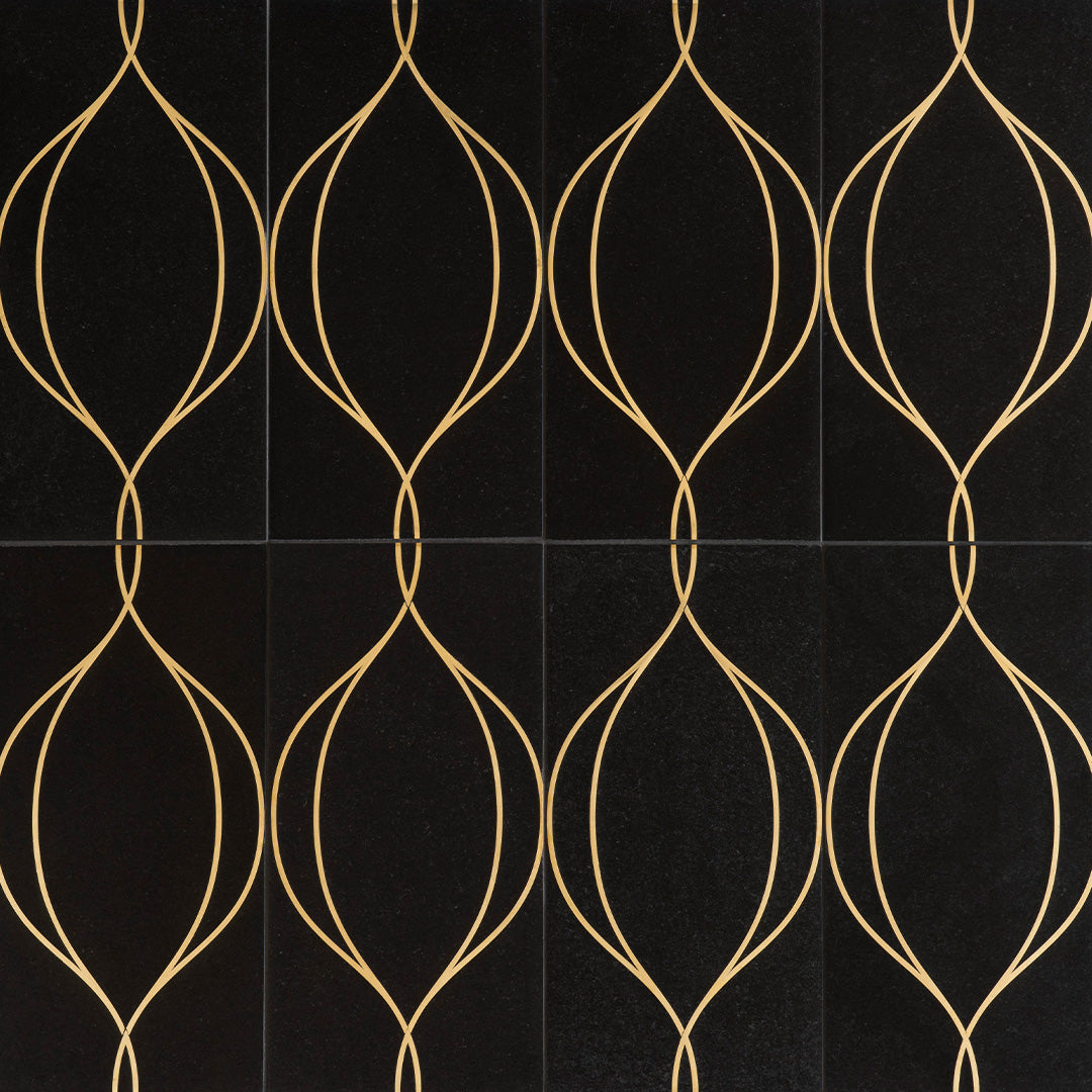Ellington Swing Deco 6X12 Ebony/Brass Polished