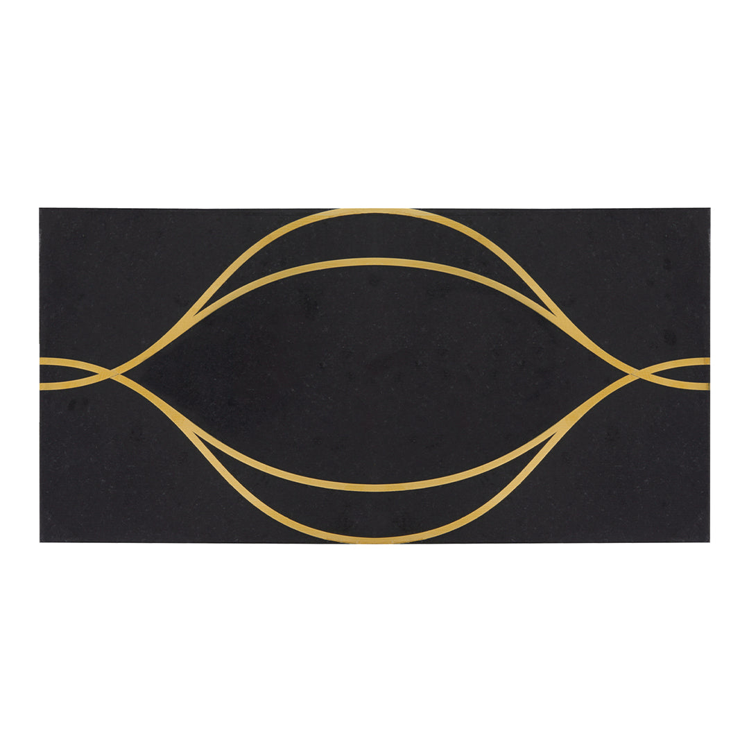 Ellington Swing Deco 6X12 Ebony/Brass Polished