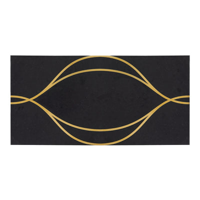 Ellington Swing Deco 6X12 Ebony/Brass Polished