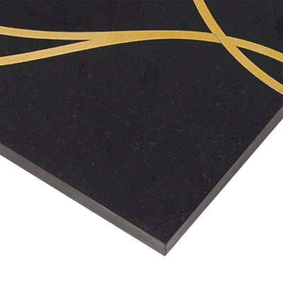 Ellington Swing Deco 6X12 Ebony/Brass Polished