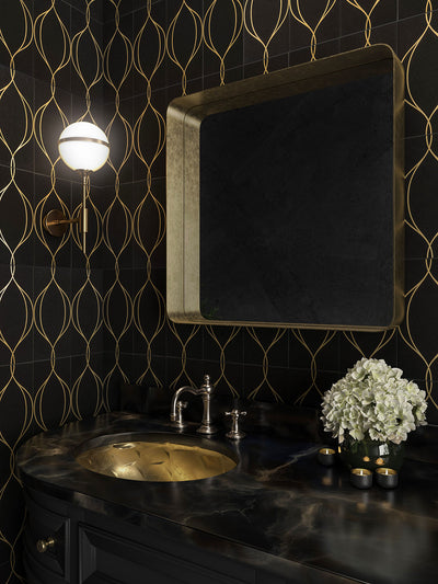 Ellington Swing Deco 6X12 Ebony/Brass Polished