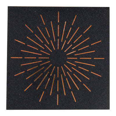 Ellington Pierre Deco 6X6 Ebony/Copper Honed