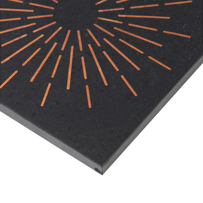 Ellington Pierre Deco 6X6 Ebony/Copper Honed