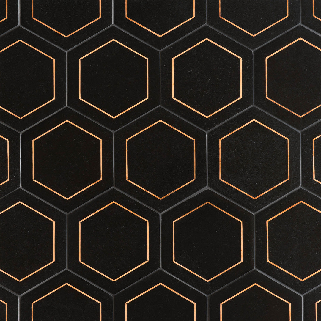 Ellington Savoy Deco 5-1/4X4-1/2 Ebony/Copper Honed