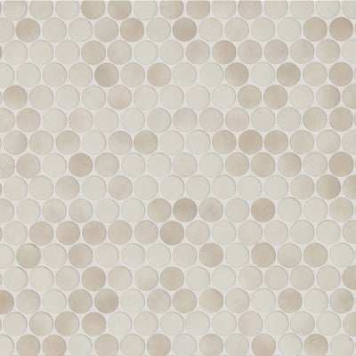 Emersyn Lane Circle Mosaic 12X12 Fawn Fibre Matte