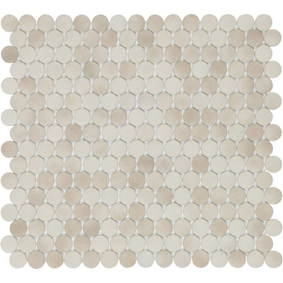 Emersyn Lane Circle Mosaic 12X12 Fawn Fibre Matte
