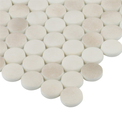 Emersyn Lane Circle Mosaic 12X12 Fawn Fibre Matte