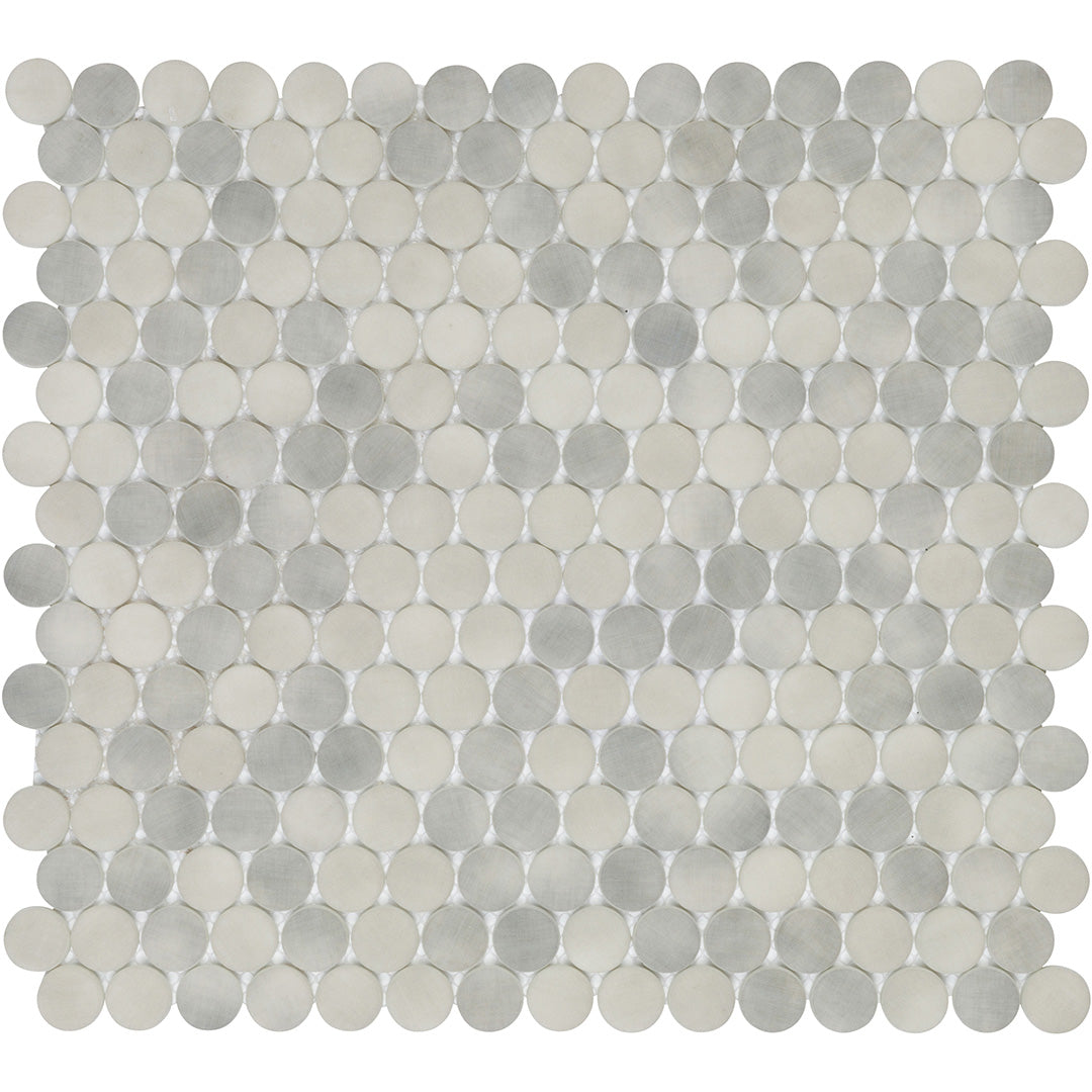 Emersyn Lane Circle Mosaic 12X12 Rockwell Twill Matte