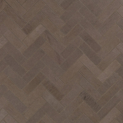 Foussana Herringbone Mosaic 13.1063X13.55 Grey Brushed
