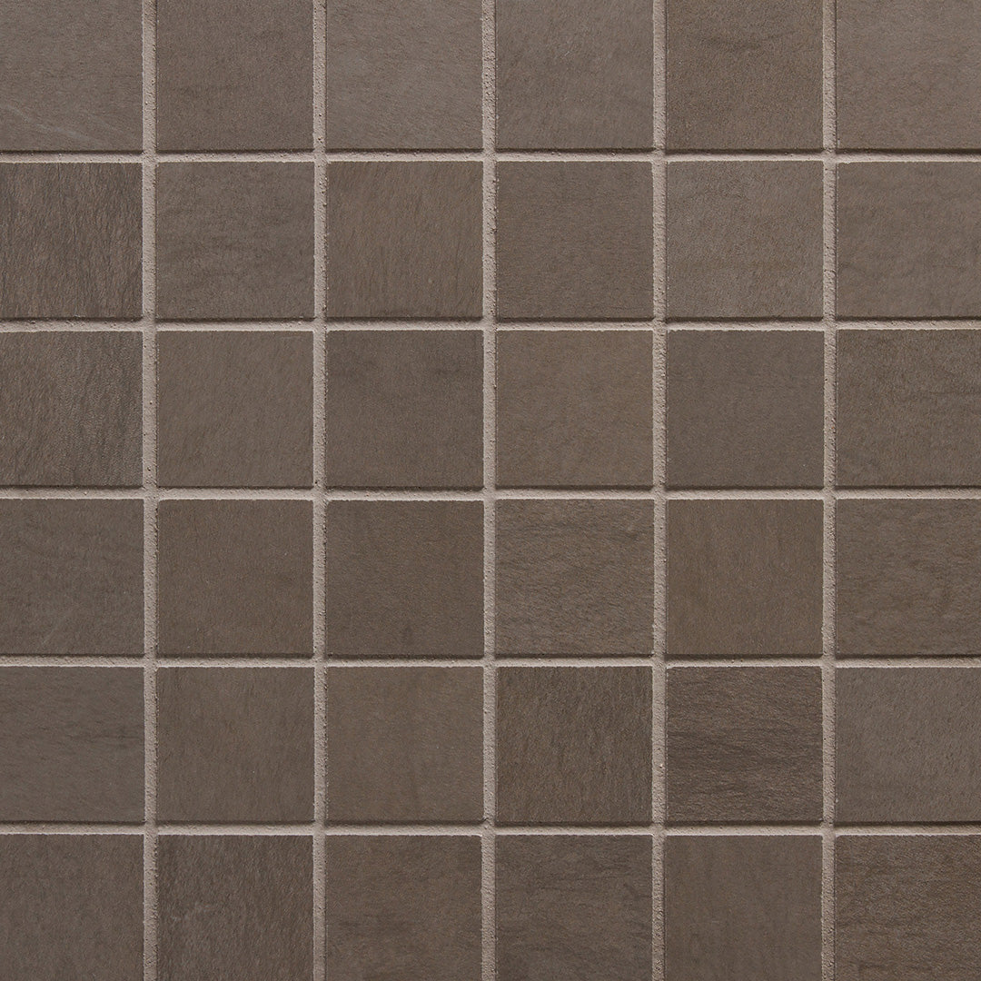 Foussana Square Mosaic 2X2 Grey Brushed