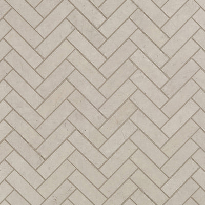 Foussana Herringbone Mosaic 13.1063X13.55 Thala Grey Brushed