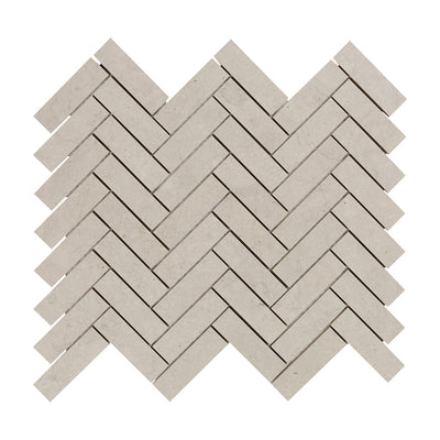 Foussana Herringbone Mosaic 13.1063X13.55 Thala Grey Brushed