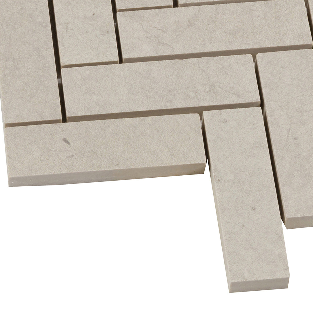 Foussana Herringbone Mosaic 13.1063X13.55 Thala Grey Brushed