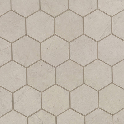 Foussana Hexagon Mosaic 10.9449X13.1693 Thala Grey Brushed