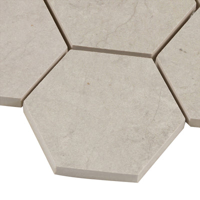 Foussana Hexagon Mosaic 10.9449X13.1693 Thala Grey Brushed