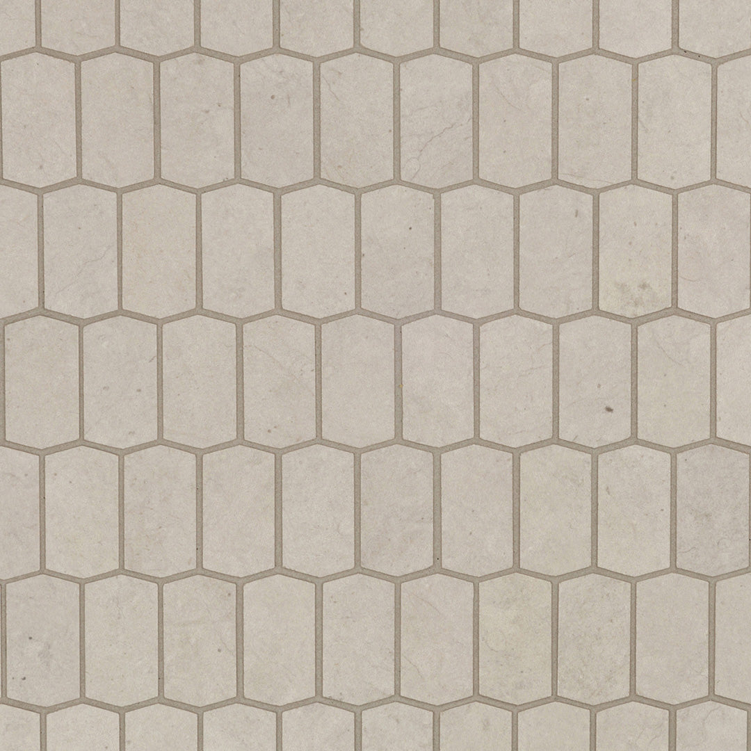 Foussana Picket Mosaic 12-3/8X12-1/2 Thala Grey Brushed