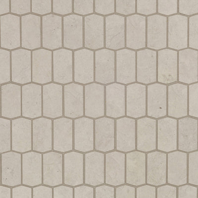 Foussana Picket Mosaic 12-3/8X12-1/2 Thala Grey Brushed