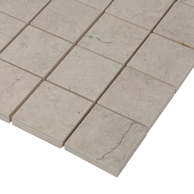 Foussana Square Mosaic 2X2 Thala Grey Brushed