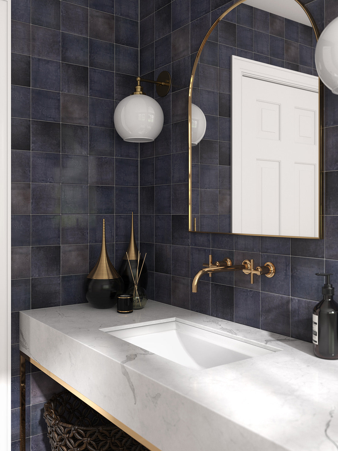Gallerie Zlg Square 5X5 Indigo Glazed