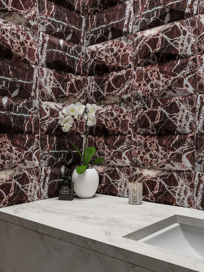Geometric 6X12 Geometric Rosso Levanto Honed