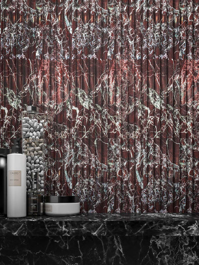 Geometric 12X24 Geometric Rosso Levanto Honed