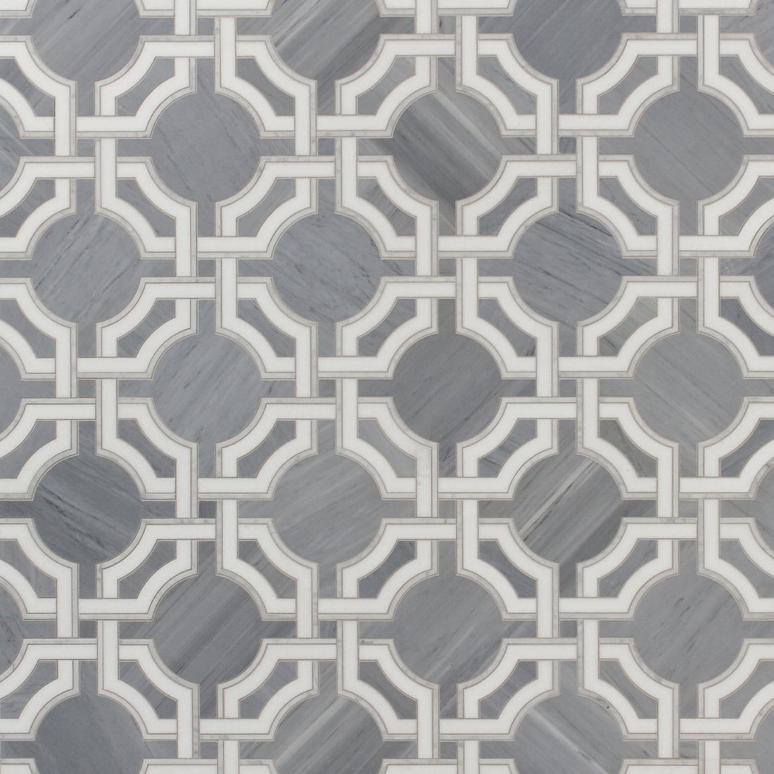 Jet Set Mosaic 8-3/4X8-3/4 Cadet Grey Honed
