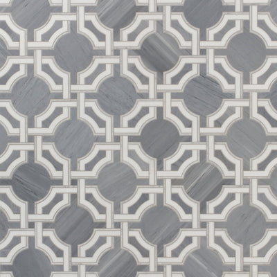 Jet Set Mosaic 8-3/4X8-3/4 Cadet Grey Honed