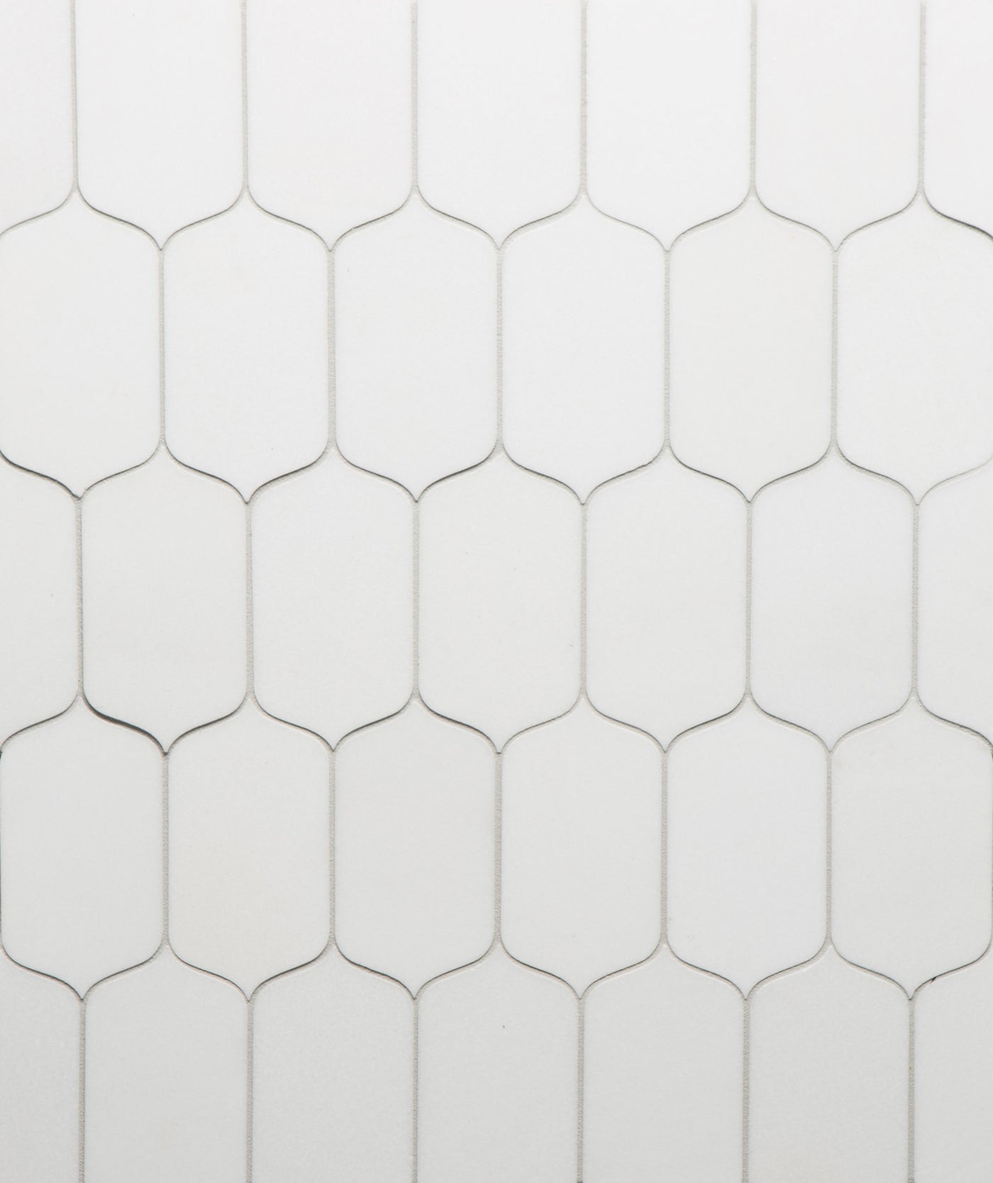 Jet Set Arabesque Mosaic 9-1/2X9-1/2 Thassos Honed