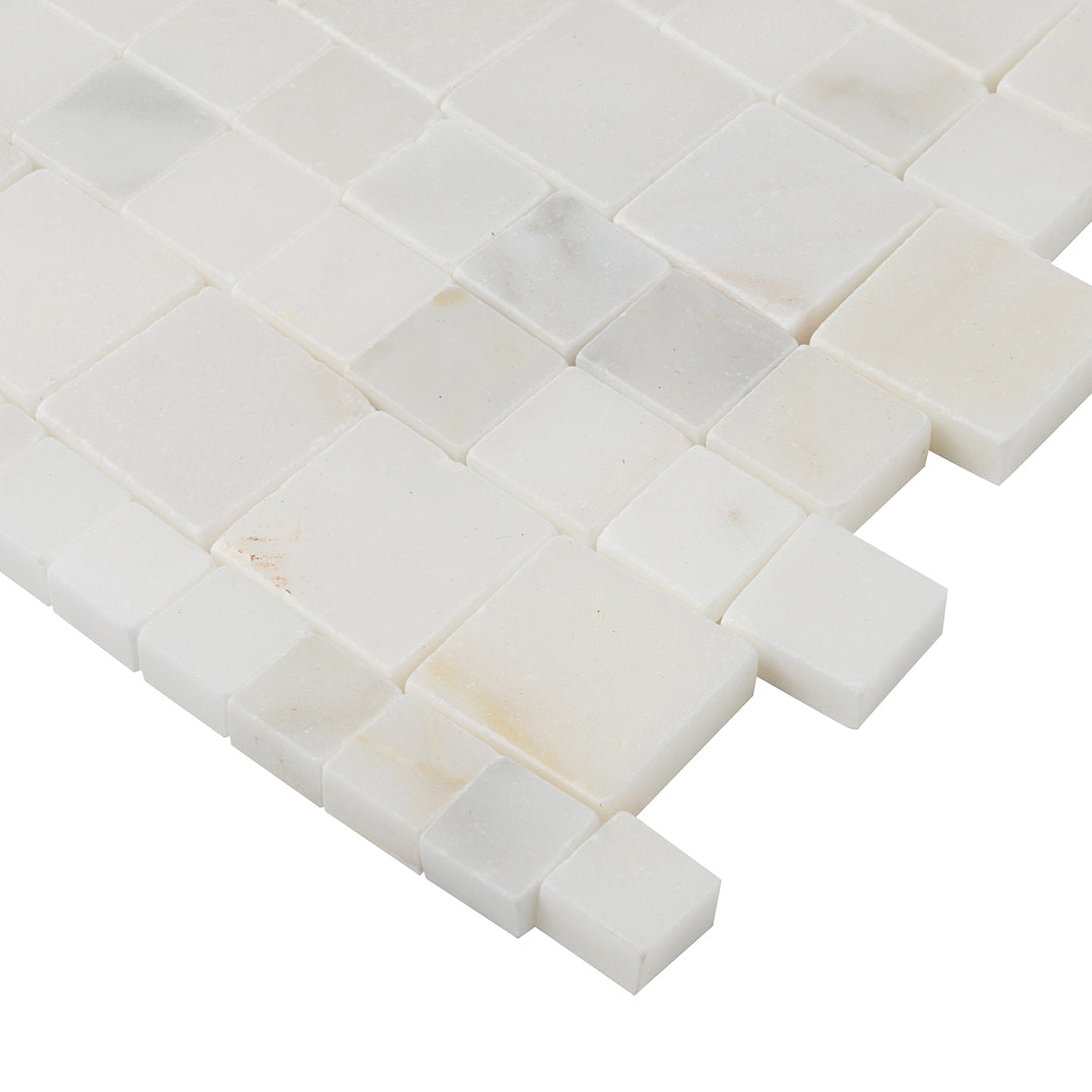 Opus Anticato Mosaic 14X16 Calacatta Honed