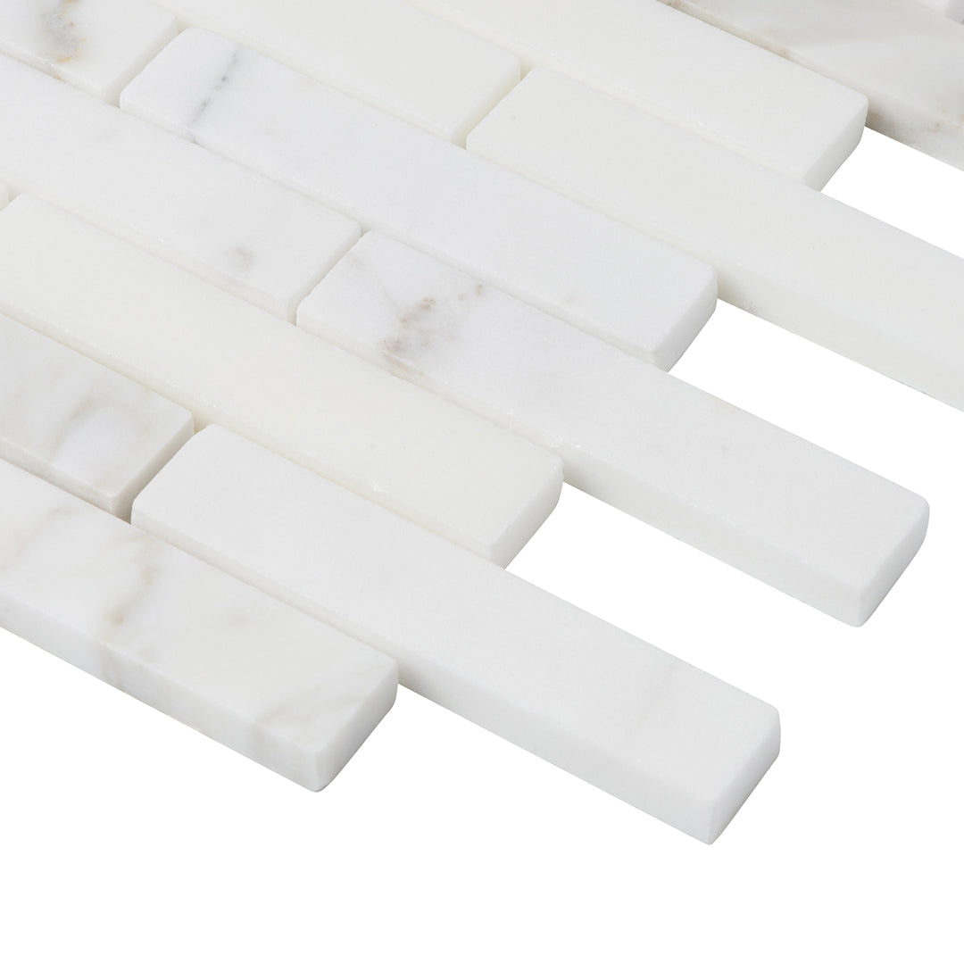 Paradigm Rectangle Mosaic 12X11-1/2 Calacatta Honed
