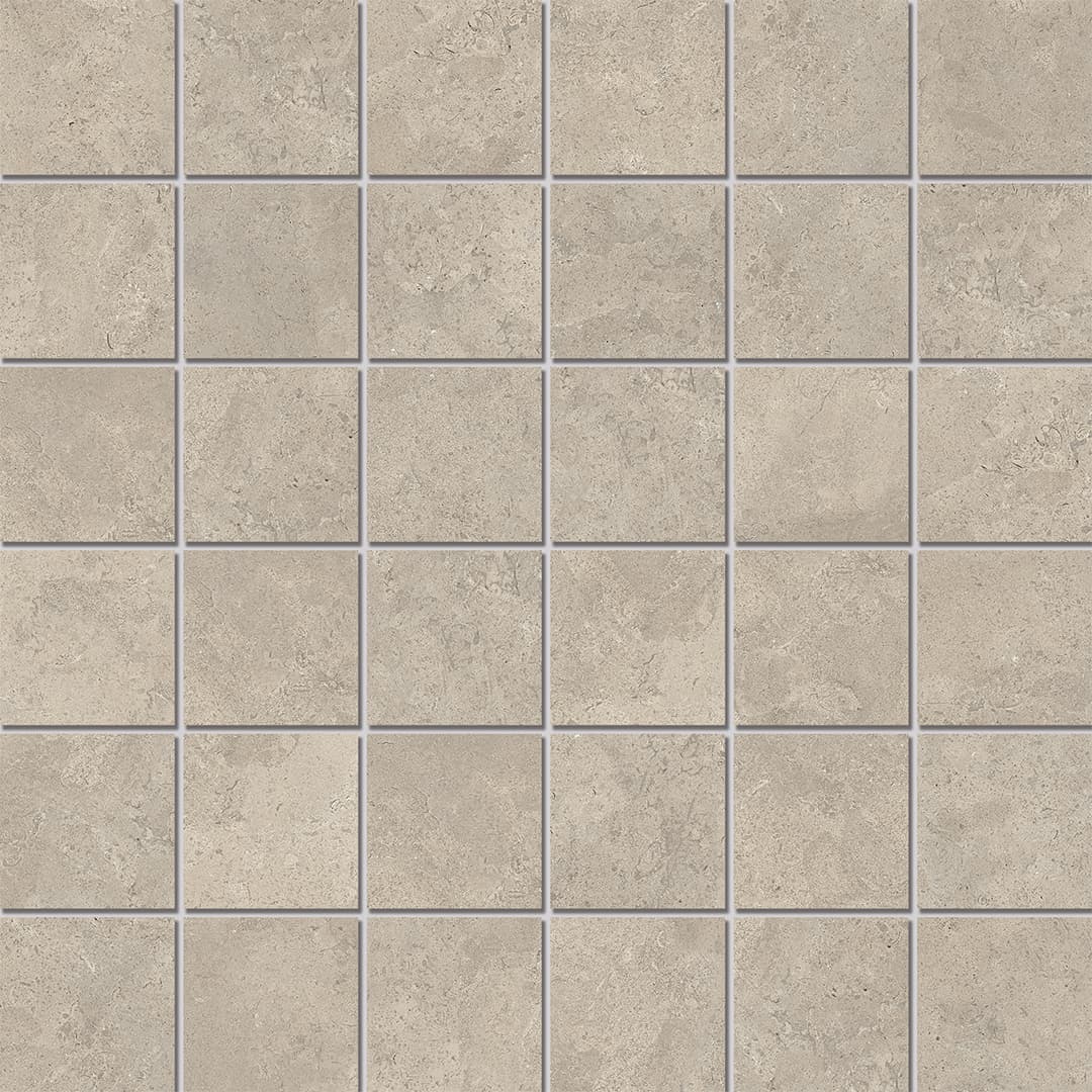 Pedra Palazzo Square Mosaic 2X2 Greige Matte