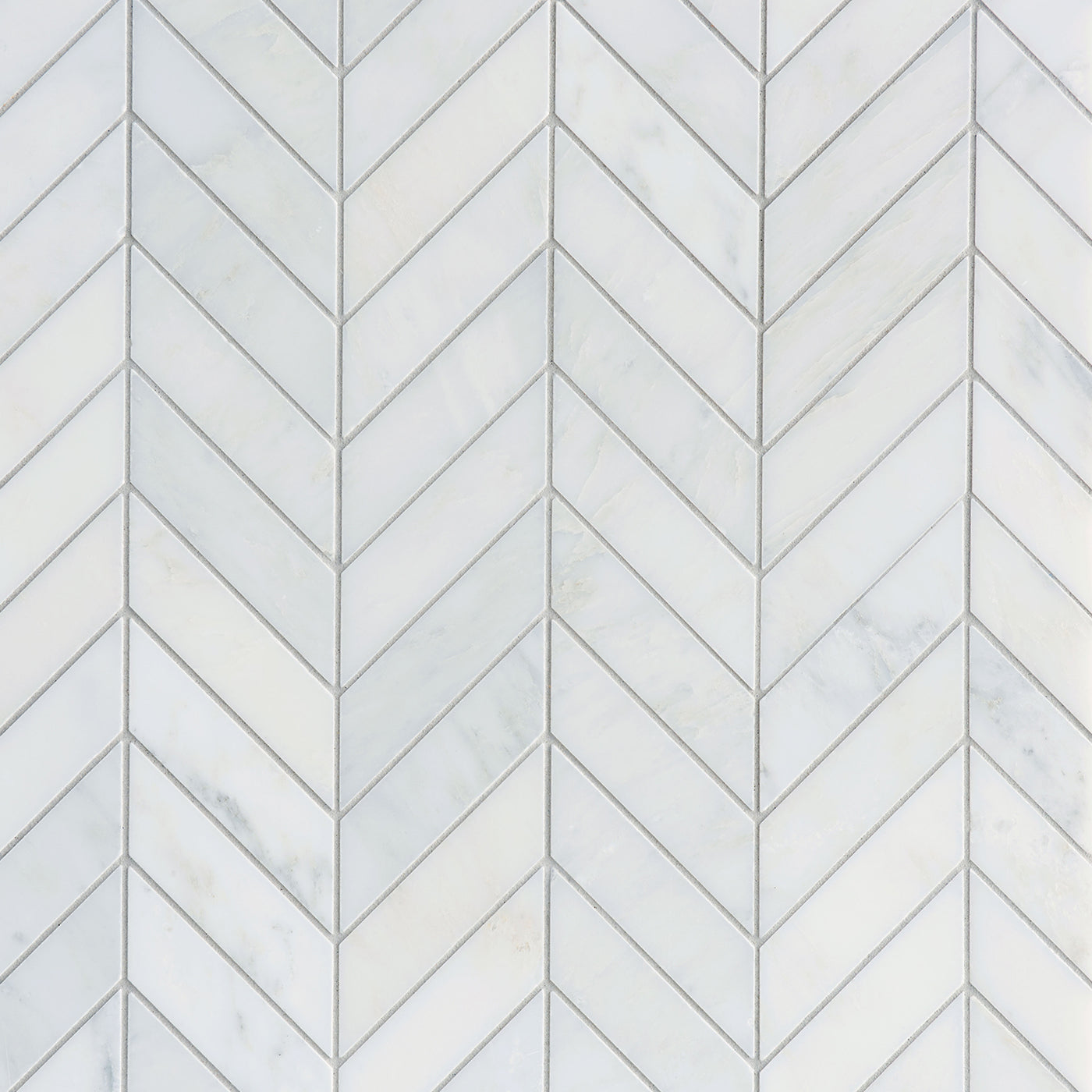 Pietra Bello Chevron Mosaic 12-1/8X10-5/8 Bianco Bello Honed