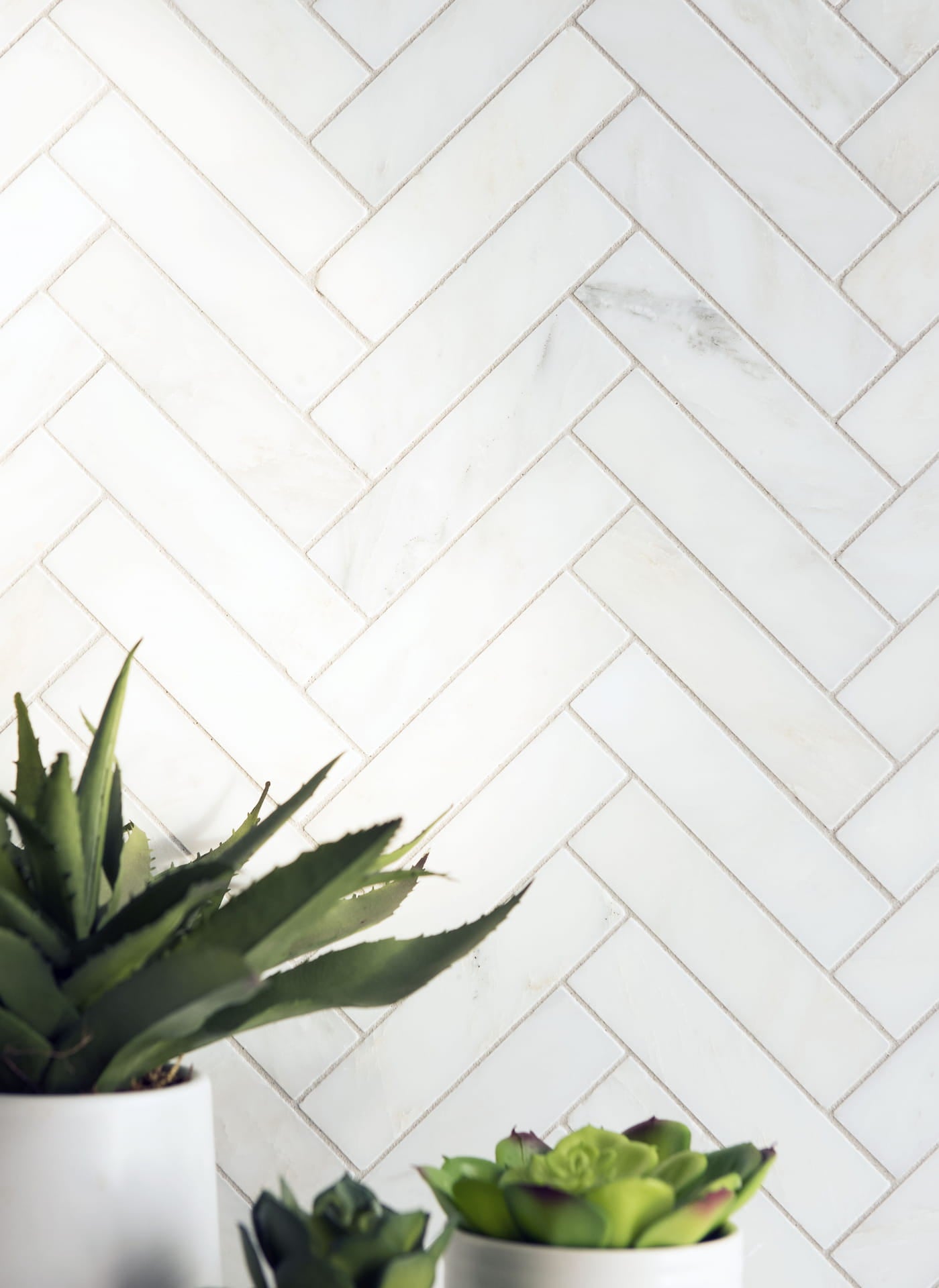 Pietra Bello Herringbone Mosaic 11-7/16X11-15/16 Bianco Bello Honed