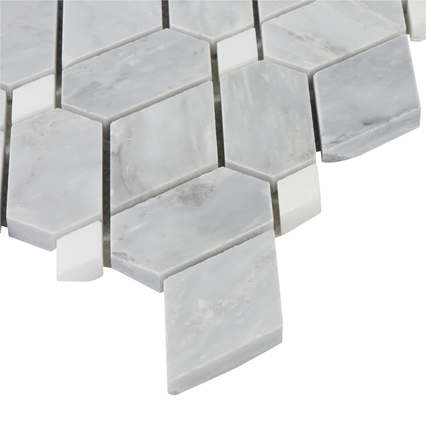 Pietra Gris Capri Mosaic 12X12 Light Grey Honed