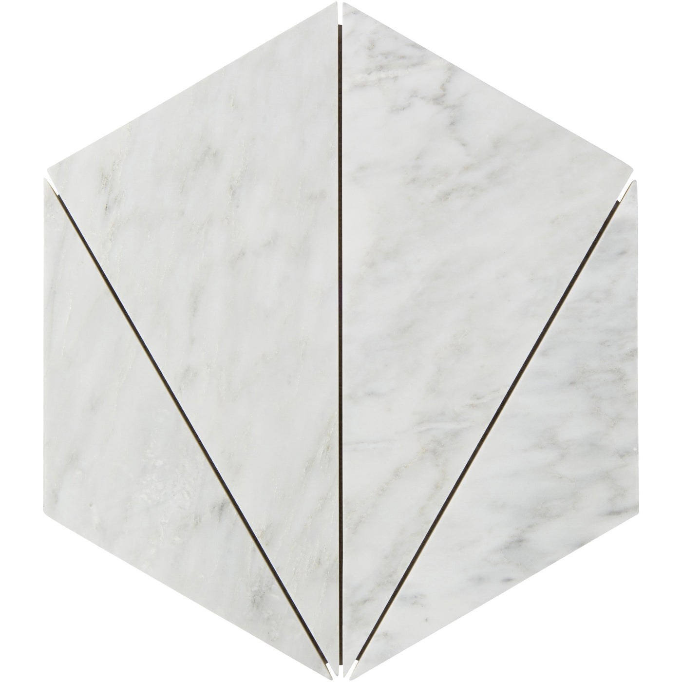 Pietra Gris Colosseum Hexagon Mosaic 12X12 Light Grey Honed