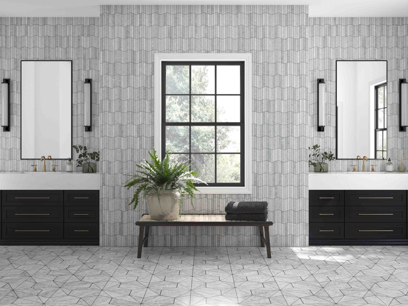 Pietra Gris Colosseum Hexagon Mosaic 12X12 Light Grey Honed