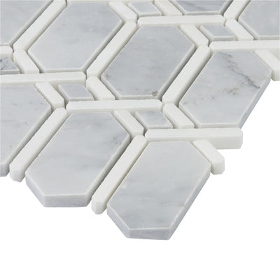 Pietra Gris Normandy Mosaic 12X12 Light Grey Honed