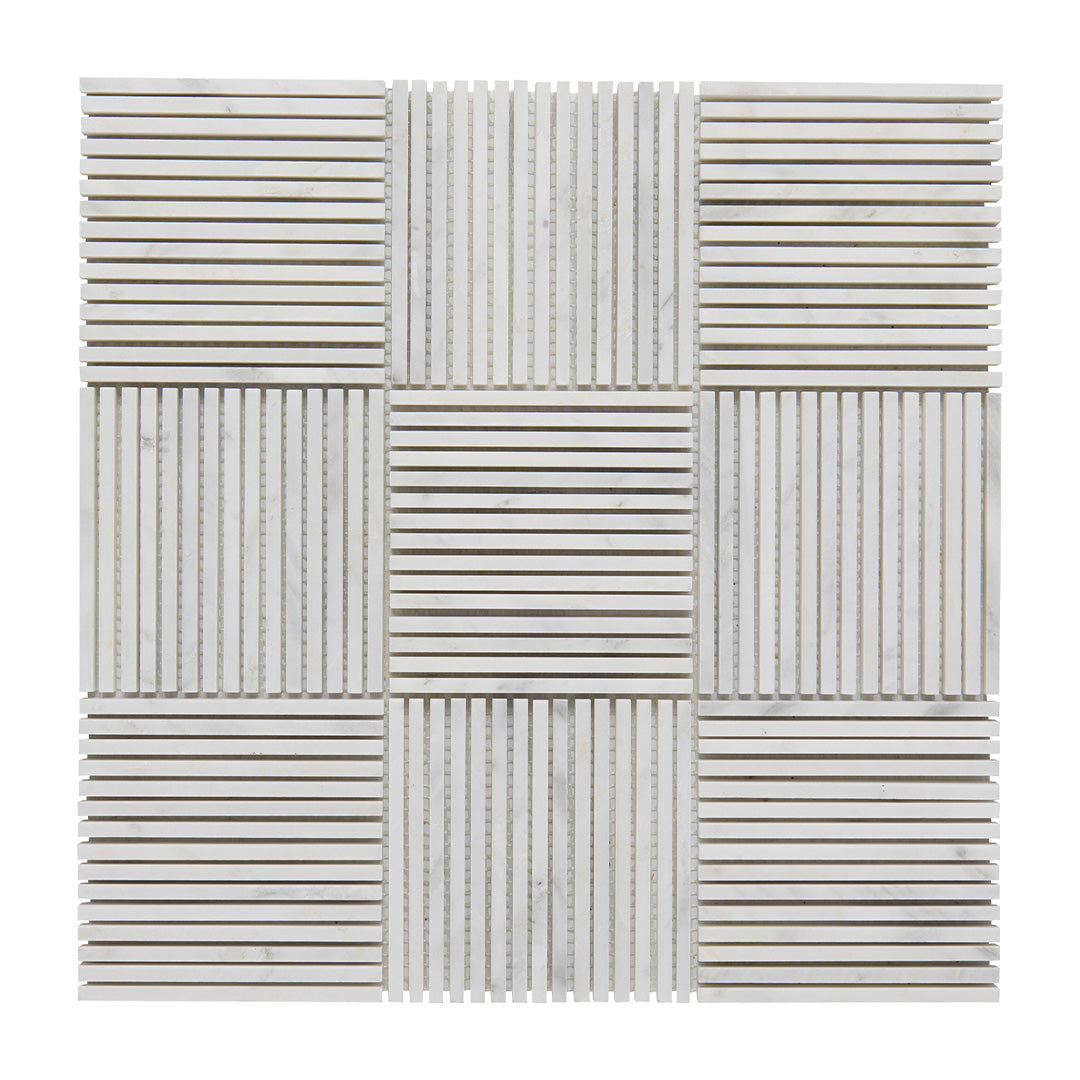 Pietra Gris Sorrento Mosaic 12X12 Light Grey Honed