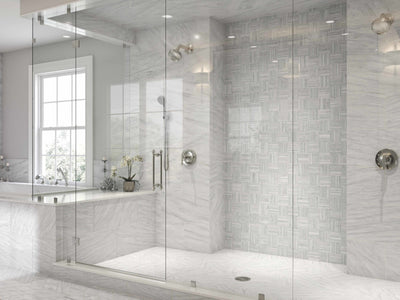 Pietra Gris Sorrento Mosaic 12X12 Light Grey Honed