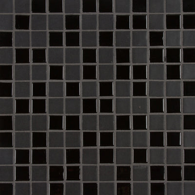 Pop Culture Square Mosaic 12X12 Black Textured