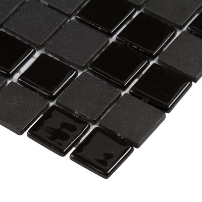 Pop Culture Square Mosaic 12X12 Black Textured