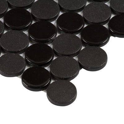 Pop Culture Circle Mosaic 12X12 Black Textured